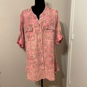 Western style tunic blouse